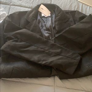 Men black pea coat sz XXL